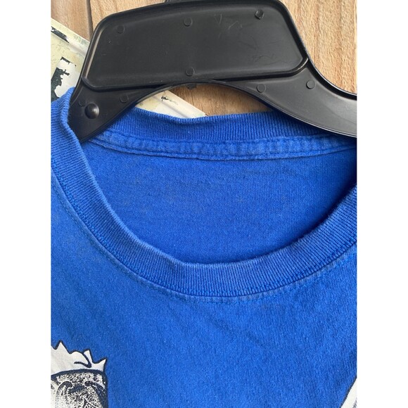 Vintage Y2K Mario Popeye Bart Sylvester buggs cartoon band T-shirt XL - Picture 3 of 6